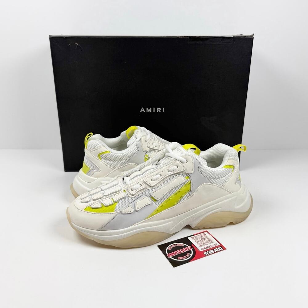 Size 43EU/10US - Amiri Bone Runner White Yellow